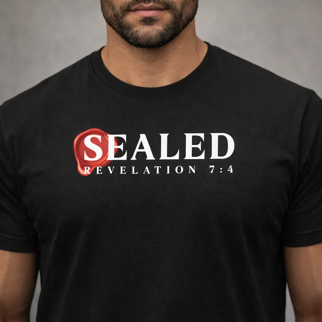 SEALED Ministries T-Shirt | Revelation 7:4 Christian Identity Shirt
