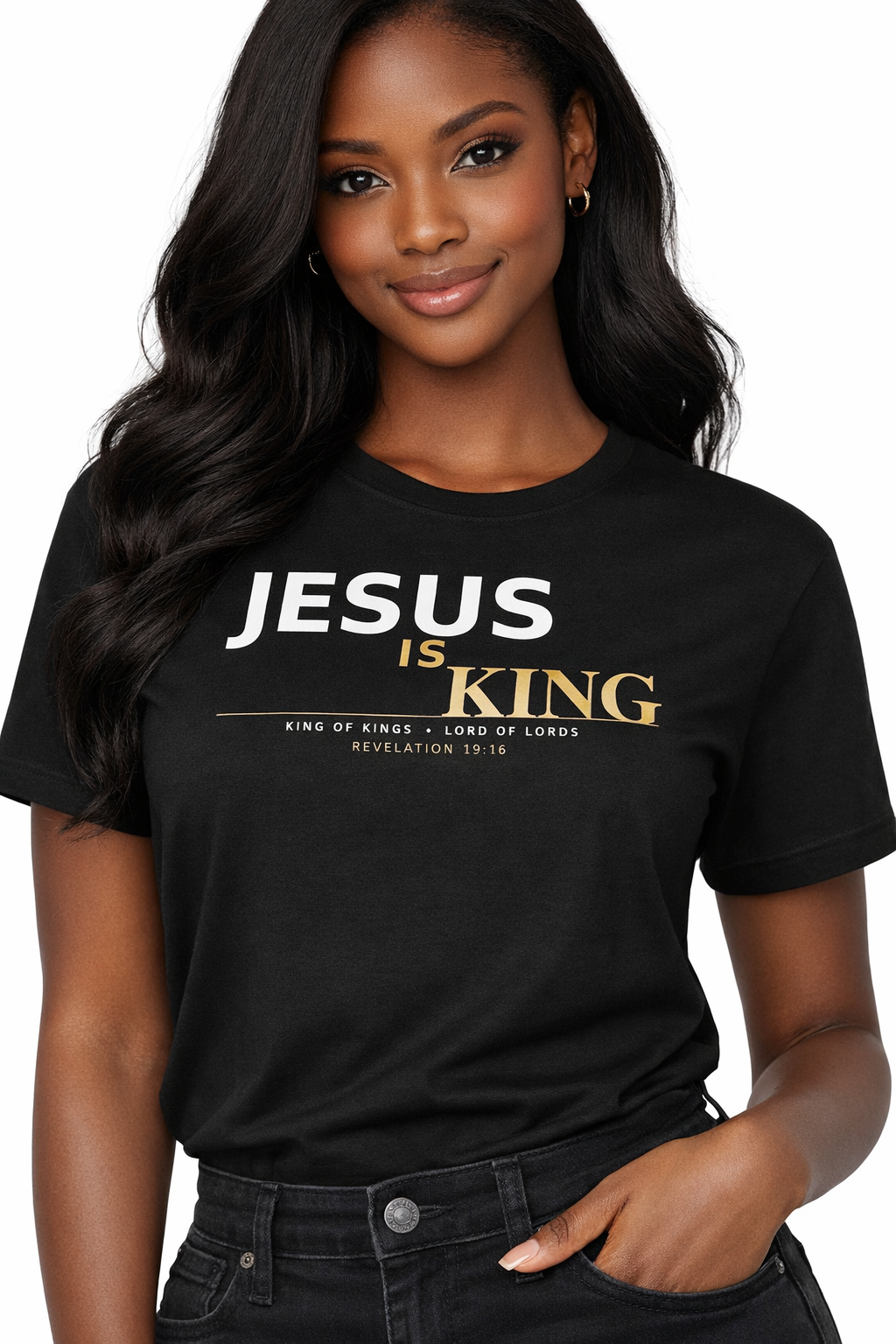 Jesus Is King Christian T-Shirt | Bold Faith Apparel | Kingdom Declaration Tee