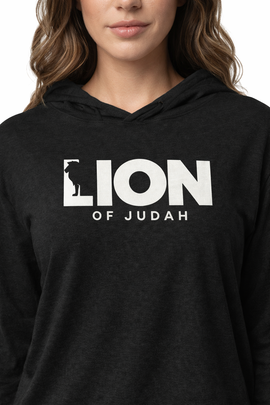 Lion of Judah Hooded Long Sleeve Shirt | Christian Faith Apparel