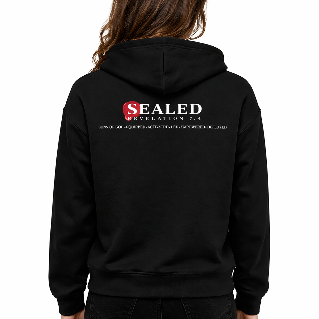 Lion of Judah SEALED Christian Hoodie | Revelation 7:4 Faith Apparel