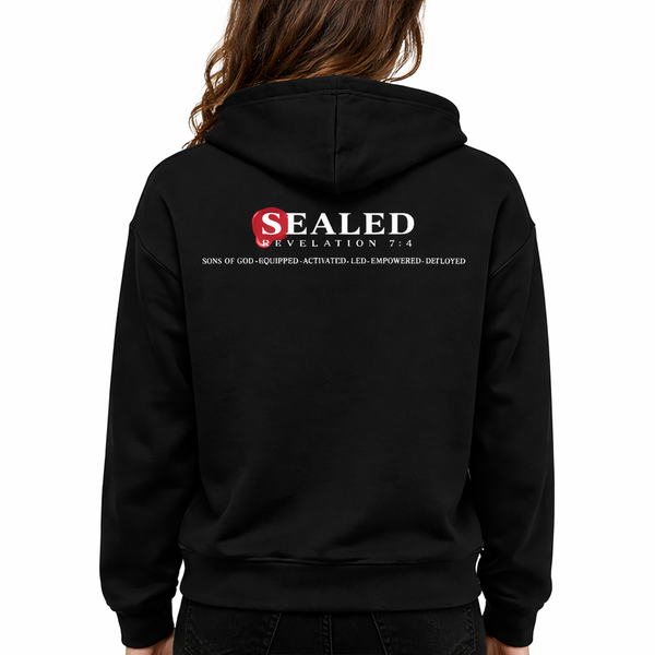 Lion of Judah SEALED Christian Hoodie | Revelation 7:4 Faith Apparel