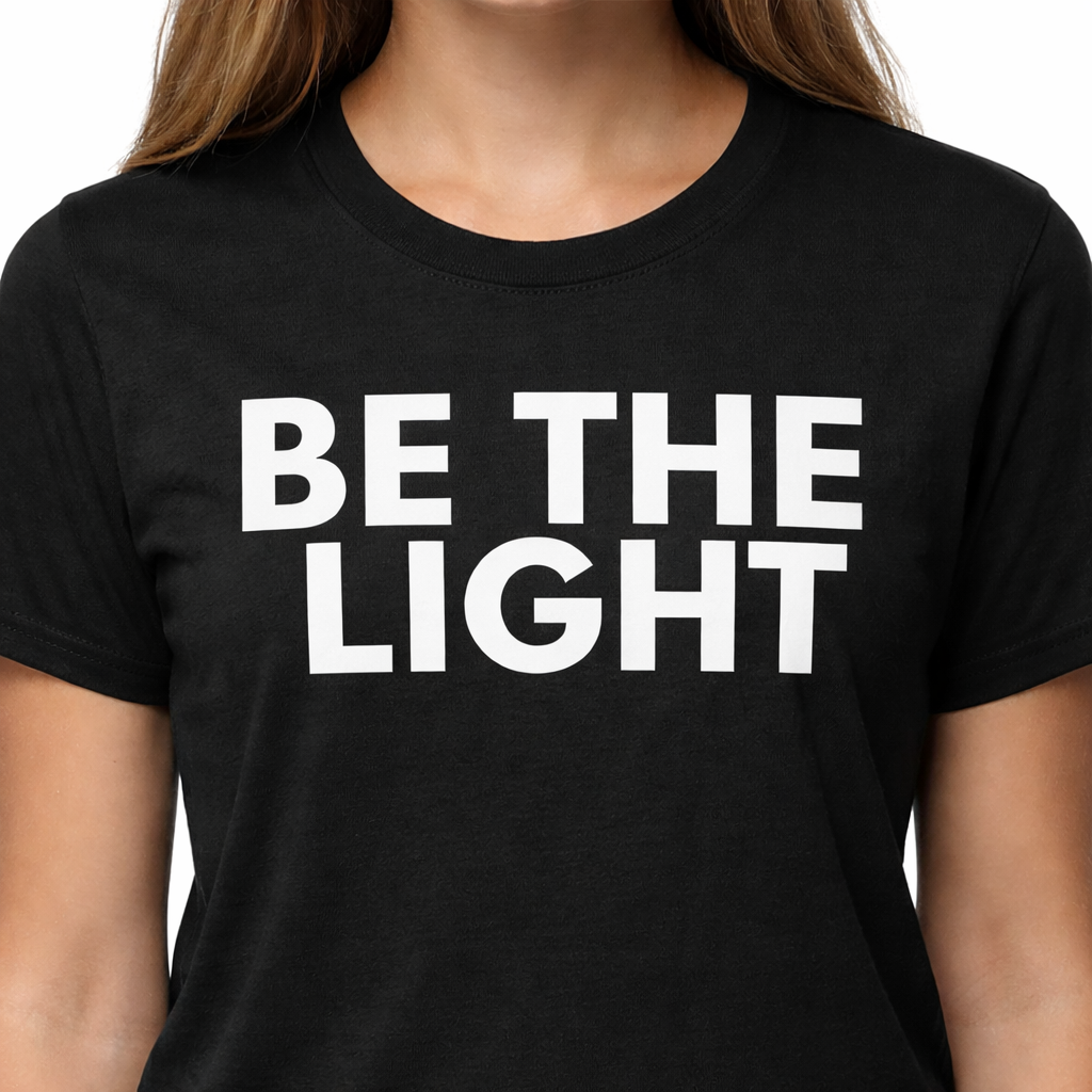 Be the Light Christian T-Shirt | Faith Based Apparel by SEALED Collective