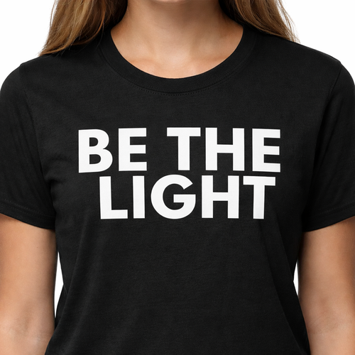 Be the Light Christian T-Shirt | Faith Based Apparel by SEALED Collective