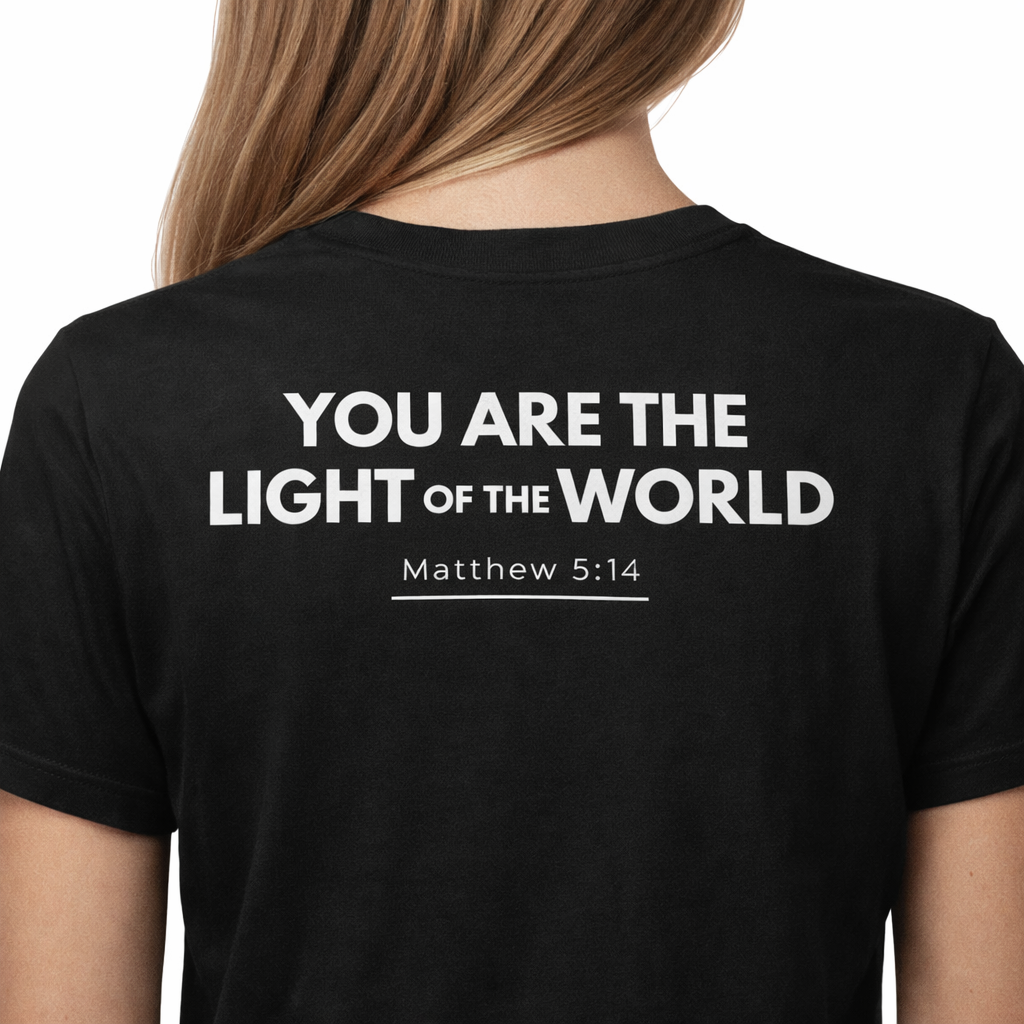 Be the Light Christian T-Shirt | Faith Based Apparel by SEALED Collective