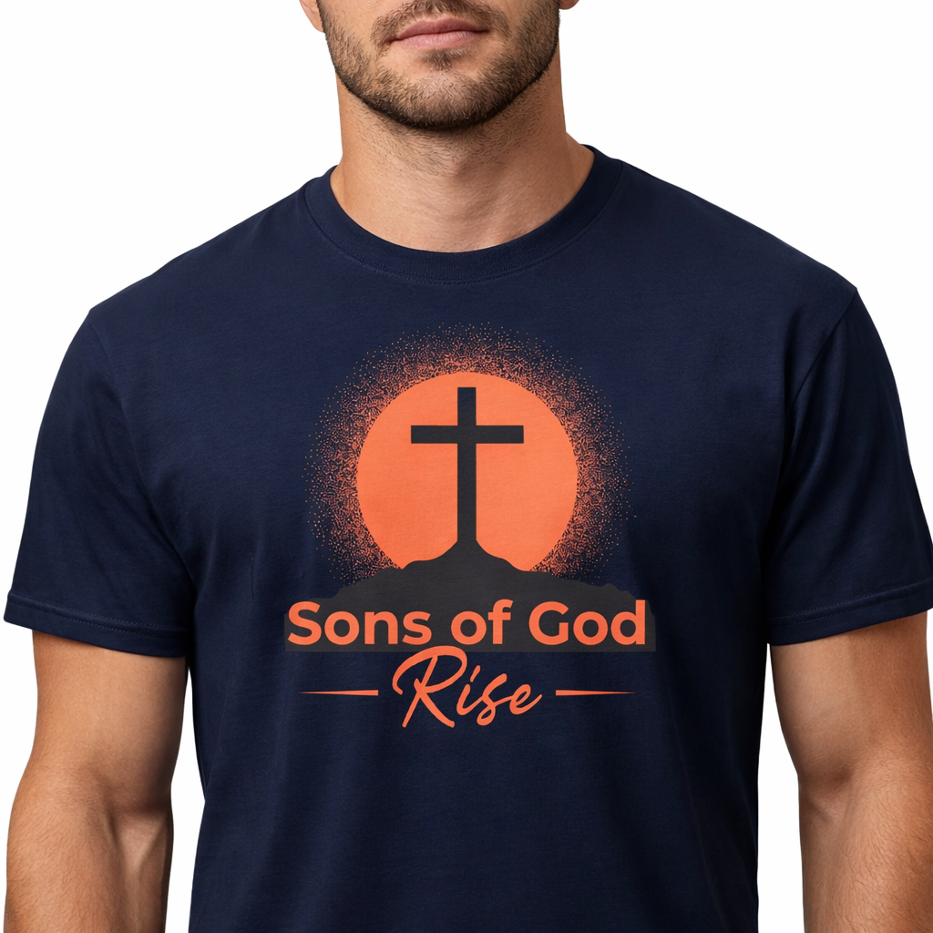 Sons of God Rise Christian T-Shirt | Identity & Kingdom Apparel