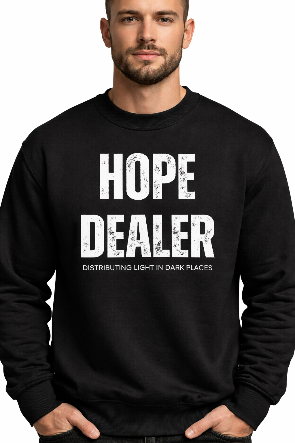 Hope Dealer Christian Sweatshirt | Faith Based Apparel | Encouragement Shirt