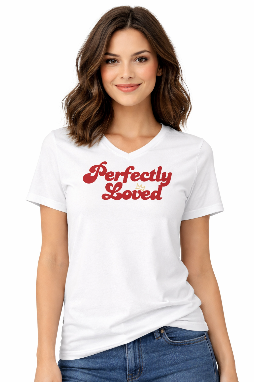Perfectly Loved V-Neck Tee