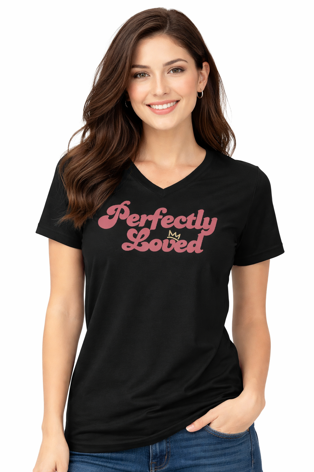 Perfectly Loved V-Neck Tee