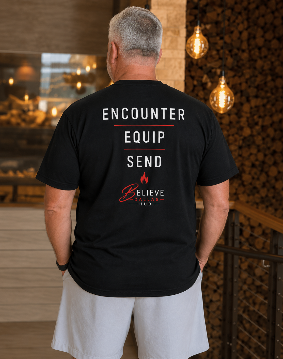 Believe Dallas Hub Encounter • Equip • Send Christian T-Shirt | Premium Front & Back Faith Apparel