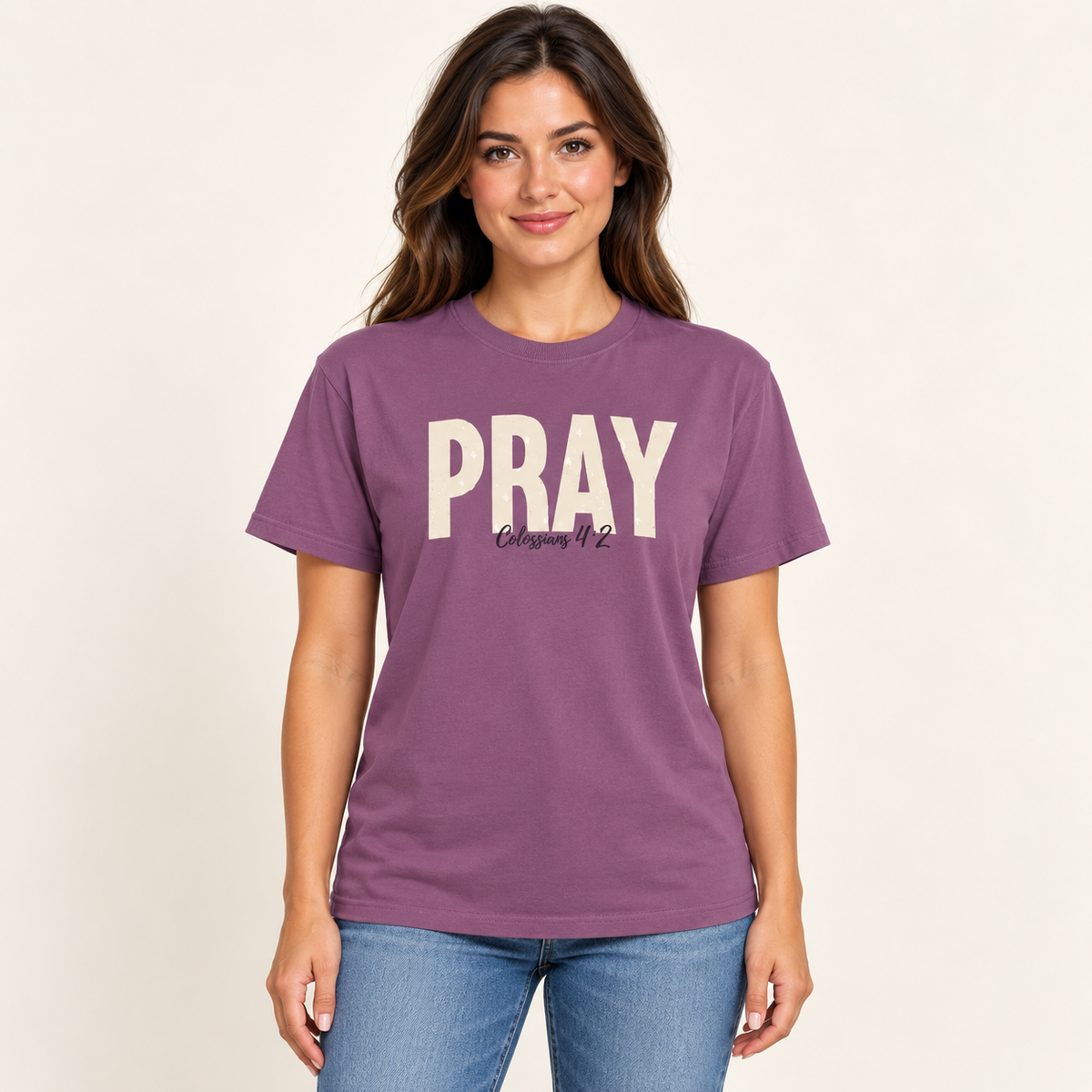 PRAY Tee | Colossians 4:2 Christian T-Shirt