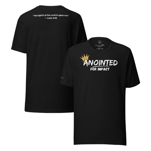 Anointed for Impact Christian T-Shirt | Luke 4:18 Faith-Based Apparel by SEALED Collective