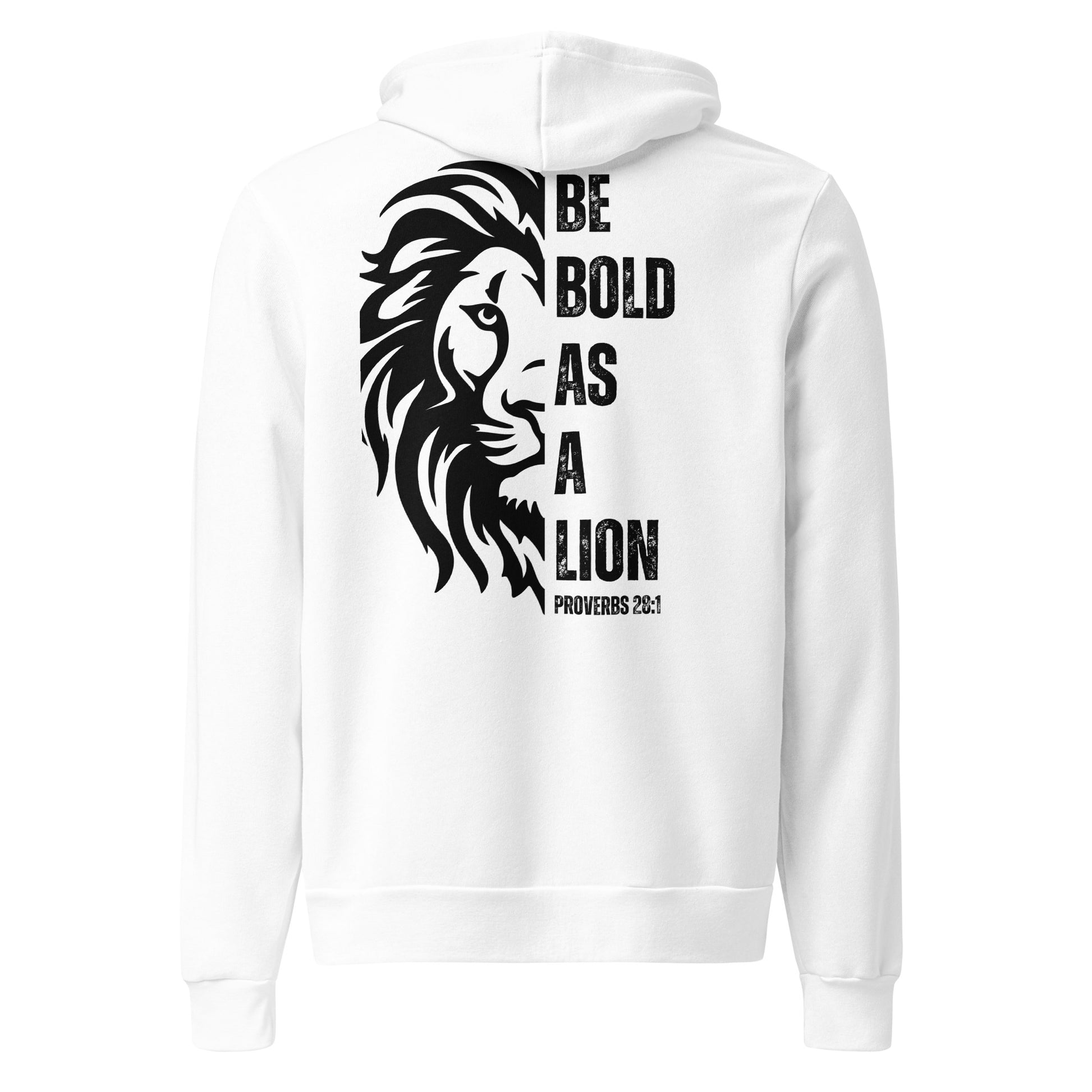 Bold as a Lion Christian Hoodie | Proverbs 28:1 Faith Apparel by SEALED Collective